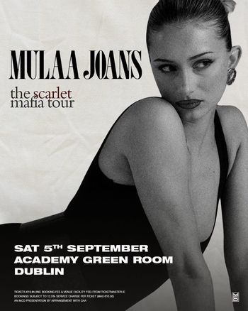 MULAA JOANS - the scarlet mafia tour MULAA JOANS at Academy Green Room on 5 September 2026 gig poster