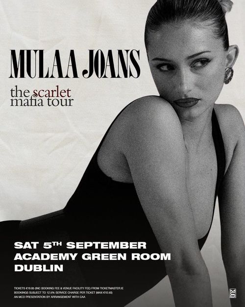 MULAA JOANS - the scarlet mafia tour MULAA JOANS at Academy Green Room on 5 September 2026 gig poster
