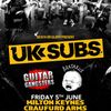 UK SUBS Guitar Gangsters, Bratakus gig poster