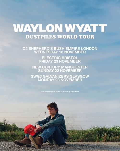Waylon Wyatt Dustpiles World Tour Waylon Wyatt november 2026 tour poster