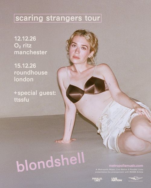 scaring strangers tour Blondshell, TTSSFU december 2026 tour poster
