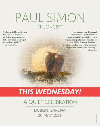 PAUL SIMON In Concert Paul Simon at 3Arena on 20 May 2026 gig poster