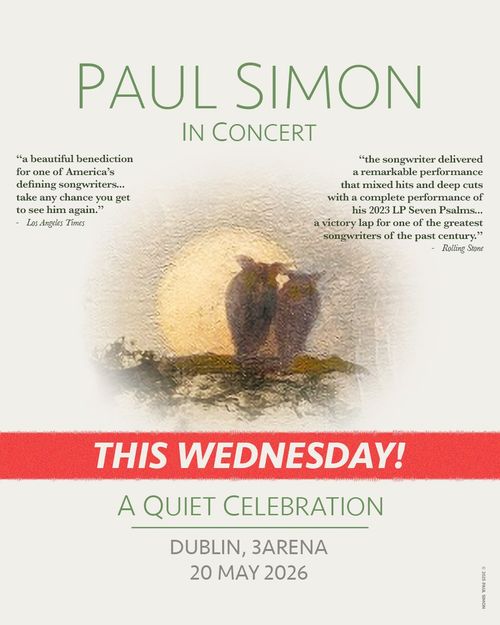 PAUL SIMON In Concert Paul Simon at 3Arena on 20 May 2026 gig poster