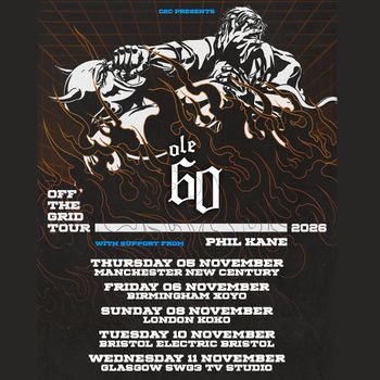 ole 60 Off The Grid Tour 2026 Phil Kane, Ole 60 november 2026 tour poster