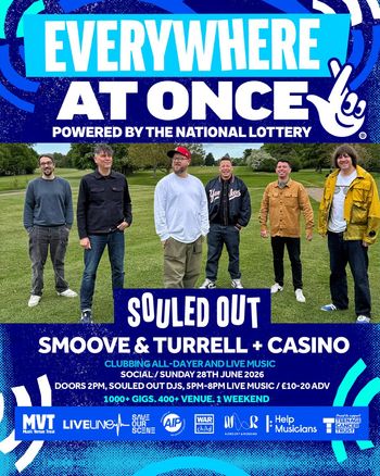 SOULDED OUT Smoove & Turrell, Casino at Social on 28 June 2026 gig poster