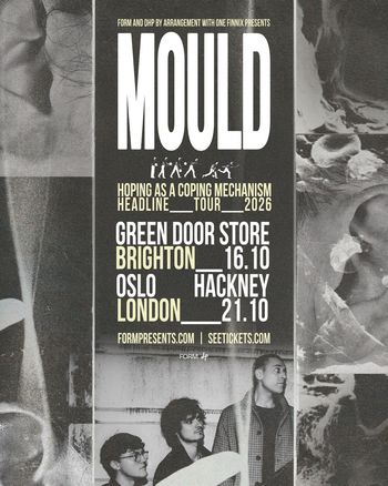 MOULD - Hoping As A Coping Mechanism Headline Tour 2026 MOULD october 2026 tour poster