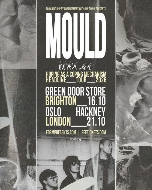 MOULD - Hoping As A Coping Mechanism Headline Tour 2026 MOULD october 2026 tour poster