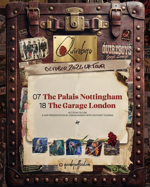 Quireboys October 2026 UK Tour The Quireboys october 2026 tour poster