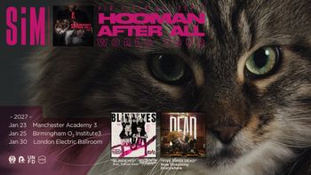 SiM - HOOMAN AFTER ALL WORLD TOUR SIM january 2027 tour poster