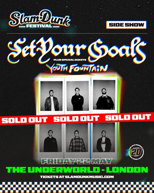 Set Your Goals Youth Fountain at The Underworld on 22 May 2026 gig poster