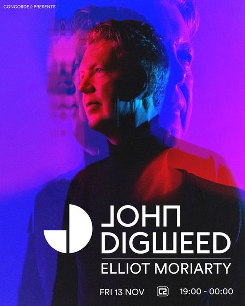 JOHN DIGWEED Elliot Moriarty at Concorde 2 on 13 November 2026 gig poster