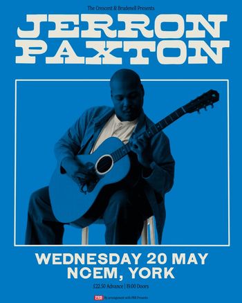 JERRON PAXTON Blind Boy Paxton at NCEM on 20 May 2026 gig poster
