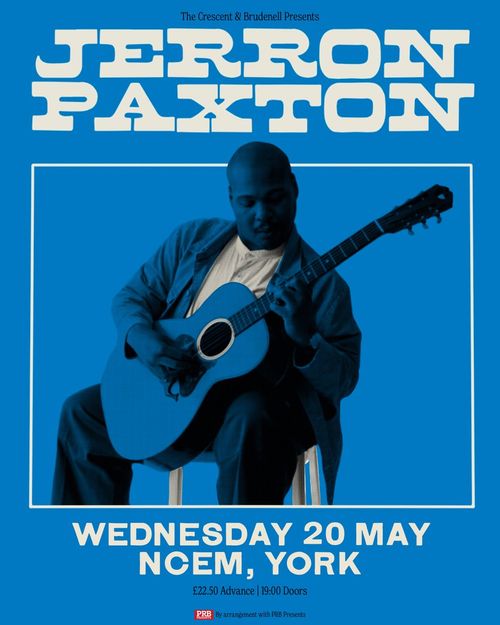 JERRON PAXTON Blind Boy Paxton at NCEM on 20 May 2026 gig poster
