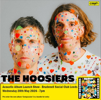 THE HOOSIERS at Brudenell Social Club on 20 May 2026 gig poster