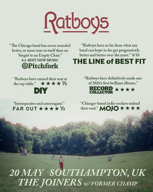 Ratboys at The Joiners on 20 May 2026 gig poster