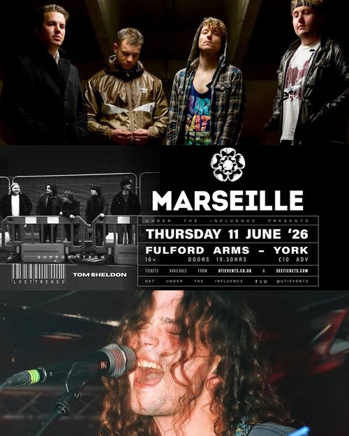 MARSEILLE Tom Sheldon at Fulford Arms on 11 June 2026 gig poster