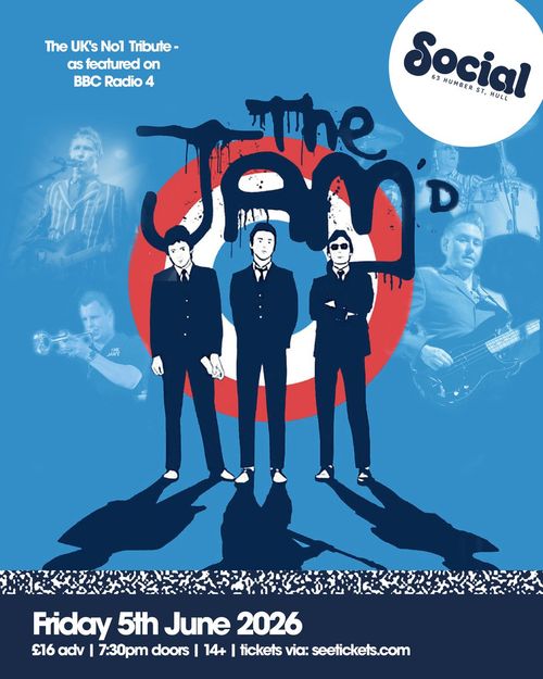The Jam'd at Social on 5 June 2026 gig poster