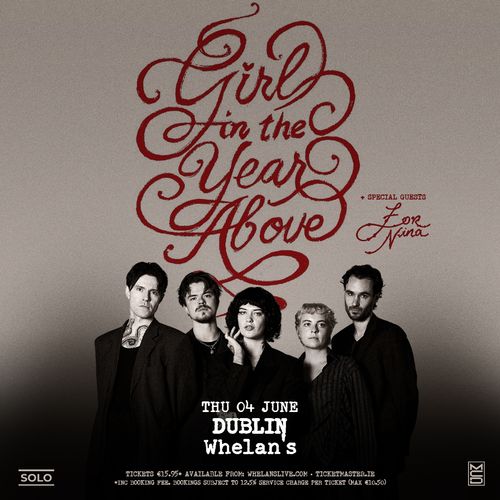 Girl in the Year Above Zor Nina at Whelans on 4 June 2026 gig poster