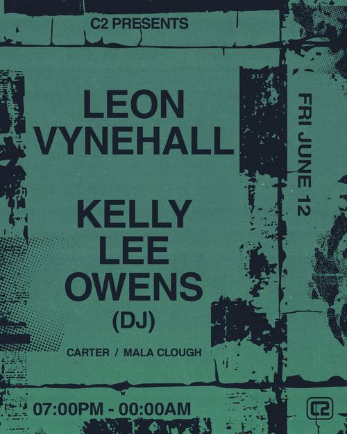 LEON VYNEHALL / KELLY LEE OWENS (DJ) Leon Vynehall, Kelly Lee Owens at Concorde 2 on 12 June 2026 gig poster