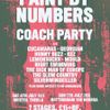 Paint By Numbers Coach Party CUCA MARAS, HUNNYBUZZ, Kez, MOULD, Coach Party, Night Swimming, The Slow Country, The Sick Man of Europe, Silverwingkiller, Lemonsuckr, Georgian, Georgian gig poster