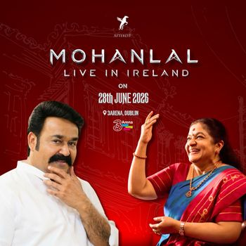 MOHANLAL LIVE IN IRELAND Mohanlal at 3Arena on 28 June 2026 gig poster