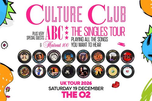 CULTURE CLUB - THE SINGLES TOUR ABC, Haircut One Hundred, Culture Club at The O2 on 19 December 2026 gig poster