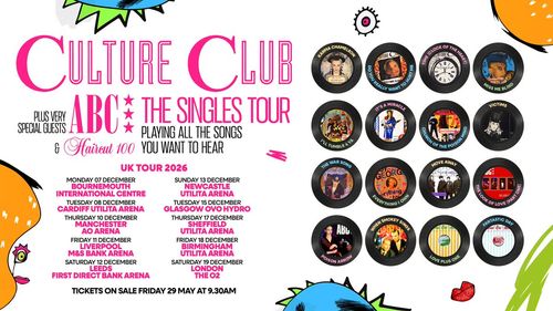 Culture Club ABC The Singles Tour ABC, Culture Club, Haircut 100, Haircut One Hundred december 2026 tour poster