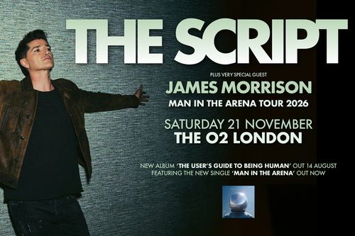THE SCRIPT plus very special guest JAMES MORRISON The Script, James Morrison at THE O2 on 21 November 2026 gig poster