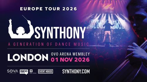 SYNTHONY - A Generation of Dance Music Synthony at OVO Arena Wembley on 1 November 2026 gig poster