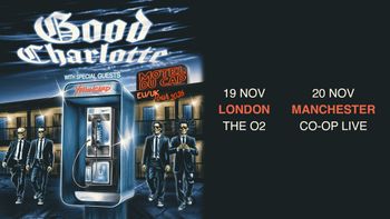 Good Charlotte with special guests Yellowcard - Motel Du Cap EU/UK Tour 2026 Yellowcard, Good Charlotte november 2026 tour poster