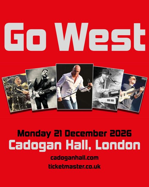 Go West at Cadogan Hall on 21 December 2026 gig poster