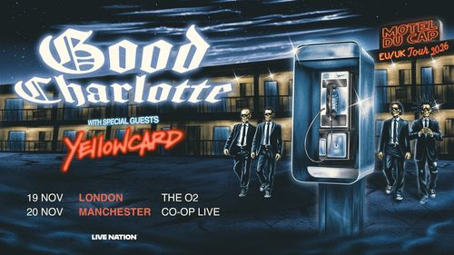 Good Charlotte EU/UK Tour 2026 Yellowcard, Good Charlotte november 2026 tour poster