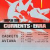 Currents + Erra European Tour Currents, Caskets, Aviana, ERRA gig poster