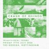 CRASH OF RHINOS REAL TERMS gig poster