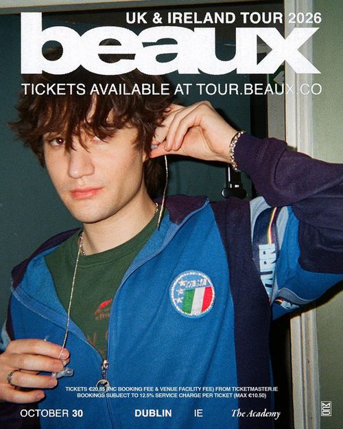 beaux UK & Ireland Tour 2026 beaux at The Academy on 30 October 2026 gig poster