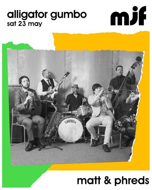 alligator gumbo at matt & phreds on 23 May 2026 gig poster