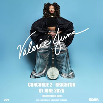 Valerie June at Concorde 2 on 1 June 2026 gig poster