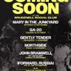 COMING SOON at the Brudenell Social Club Arab Strap, North Side, Gently Tender, Gurriers, GA-20, mary in the junkyard, John Bramwell, ¡FORWARD, RUSSIA! gig poster