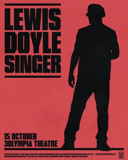 LEWIS DOYLE SINGER LEWIS DOYLE at 30LYMPIA THEATRE on 15 October 2026 gig poster