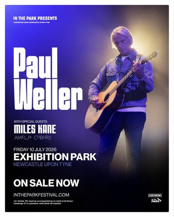 Paul Weller Miles Kane, Amelia Coburn at Exhibition Park on 10 July 2026 gig poster