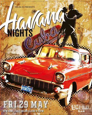 Havana Nights Salsa NI at Empire Bar on 29 May 2026 gig poster