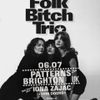 Folk Bitch Trio gig poster