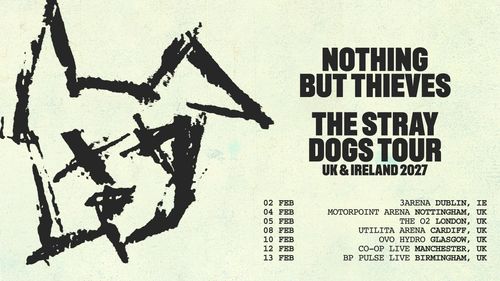 Nothing But Thieves - The Stray Dogs Tour UK & Ireland 2027 Nothing But Thieves february 2027 tour poster