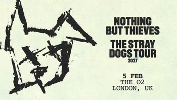 NOTHING BUT THIEVES - THE STRAY DOGS TOUR 2027 Nothing But Thieves at THE O2 on 5 February 2027 gig poster