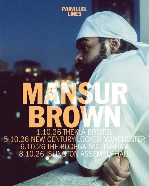 Mansur Brown october 2026 tour poster