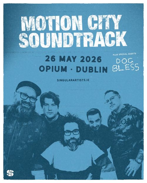 MOTION CITY SOUNDTRACK DOG BLESS at OPIUM on 26 May 2026 gig poster