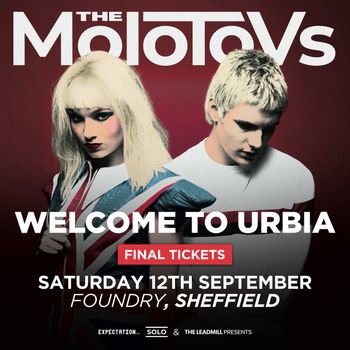 THE MoLoToVs - WELCOME TO URBIA The Molotovs at Foundry on 12 September 2026 gig poster