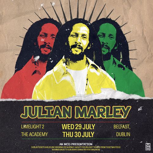 Julian Marley july 2025 tour poster