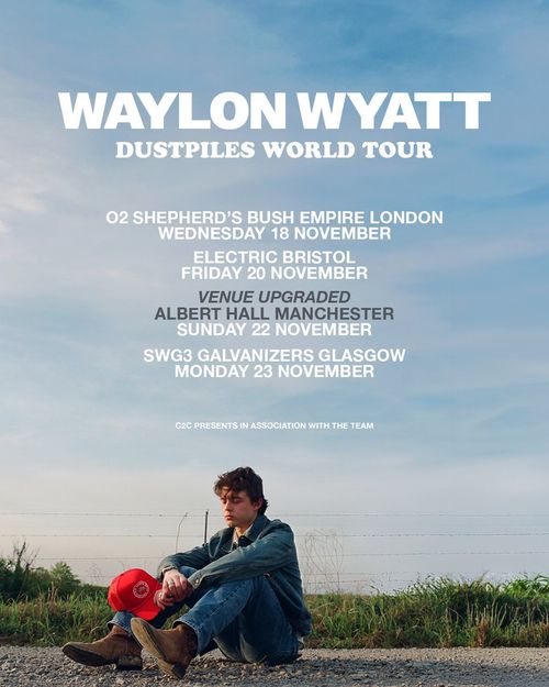 Waylon Wyatt Dustpiles World Tour Waylon Wyatt november 2026 tour poster