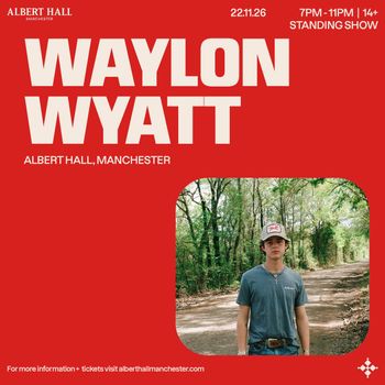 WAYLON WYATT at Albert Hall on 22 November 2026 gig poster
